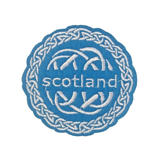 Scottish Embroidery Patch Iron on or Sew on Embroidered Scotland Keltic symbol