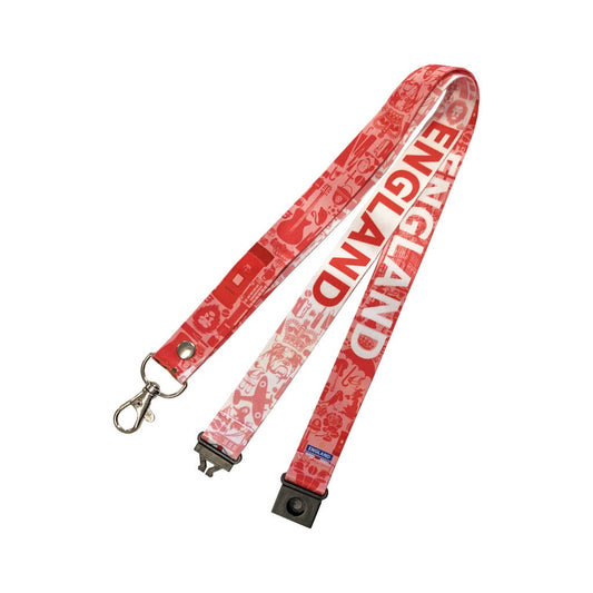 England printed Lanyard - neck strap, English Symbol London Great Britain Royal