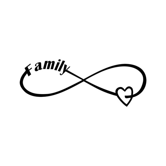 Family Forever love small Heart Temporary Tattoo eternal love