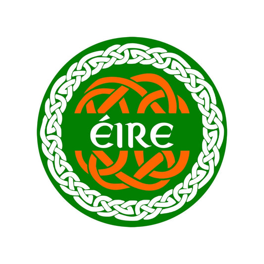 Eire Iron on Screen Print Transfers for Fabrics Ireland Celtic Tribal Irish patch