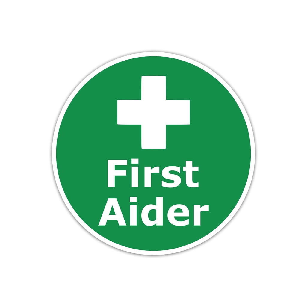 First Aider Iron on Screen Print Transfers for Fabrics First aid