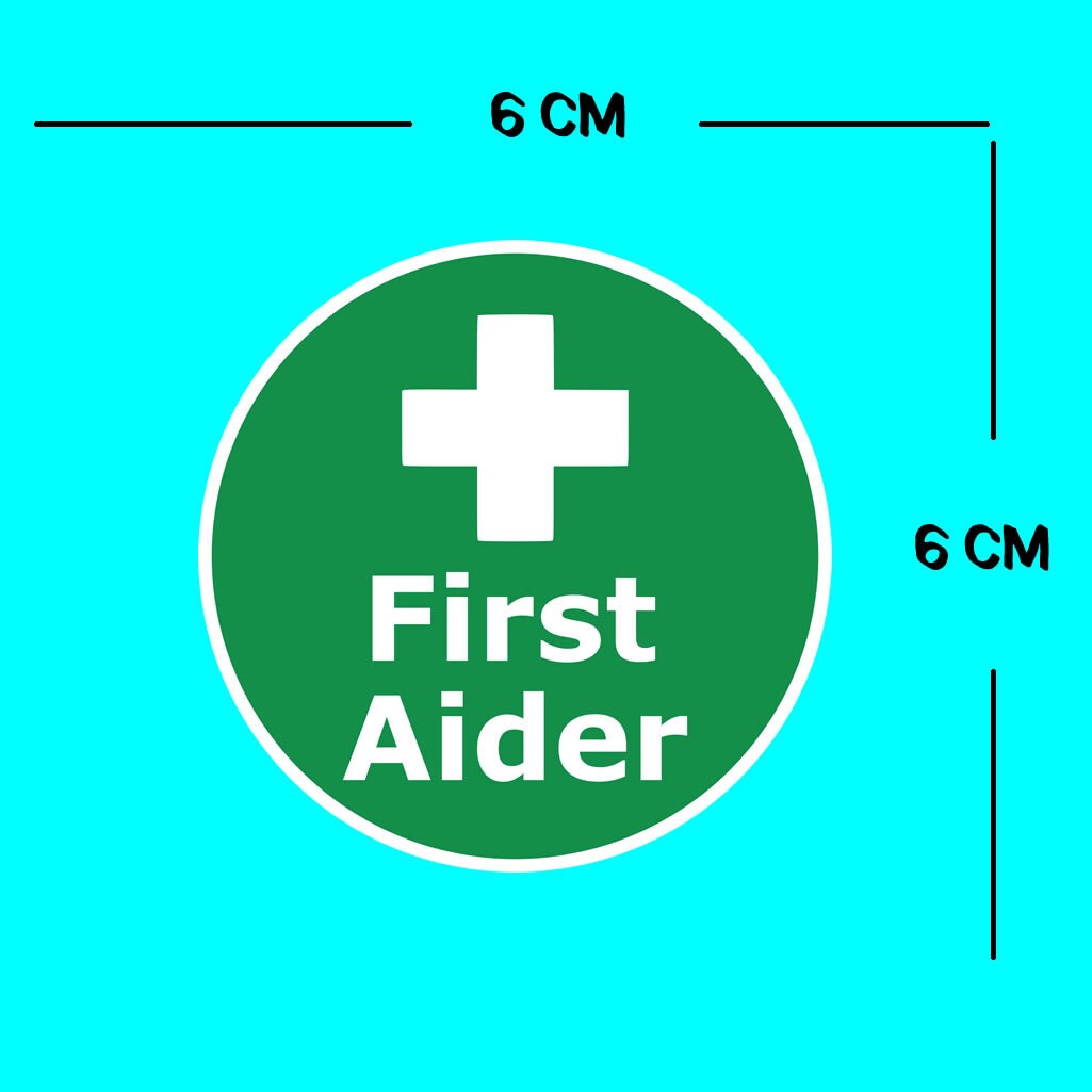 First Aider Iron on Screen Print Transfers for Fabrics First aid