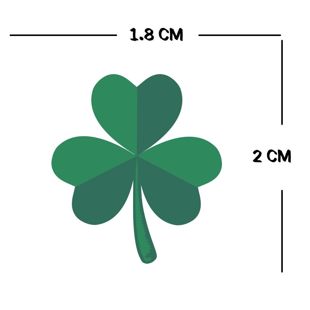 Set of 5X Irish Shamrock Iron on Screen Print Transfers for Fabrics Machine Washable Ireland patch