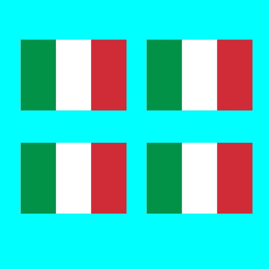 4 X Italy Flag Temporary Tattoo Lasts 1 week Italian Team