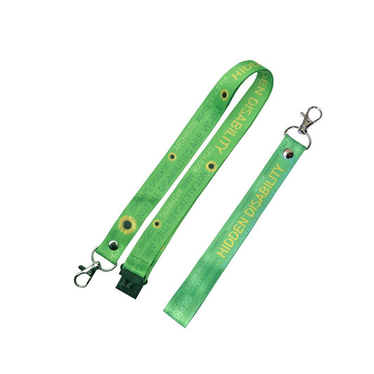 Hidden disability Lanyard & Key tag SET - not all disabilities are visible