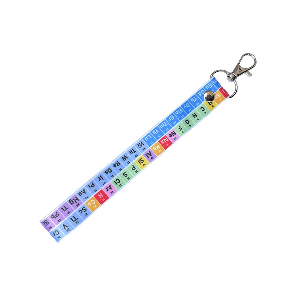 Periodic table Lanyard Key tag SET - Keyring Luggage Tag Zipper Pull Bag science