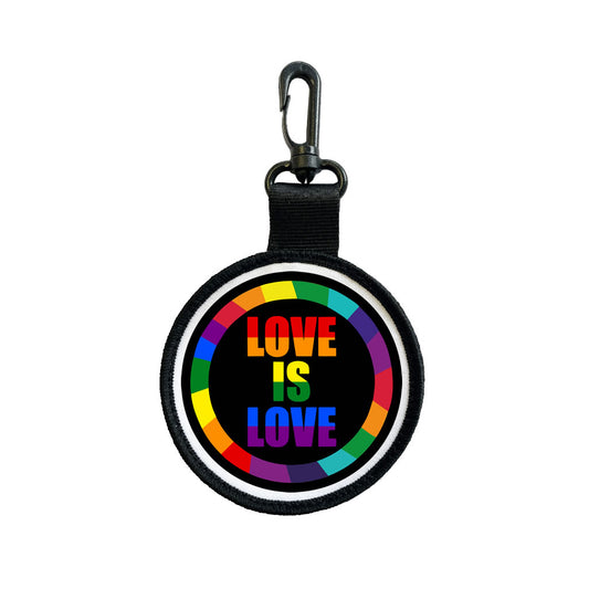 Love is Love Luggage Tag Pull Bag Key Ring Keyring lgbt Rainbow lgbtq gay pride
