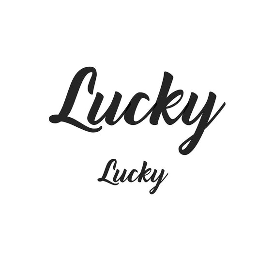 2 x Lucky TEMPORARY TATTOO luck tatts long lasting waterproof