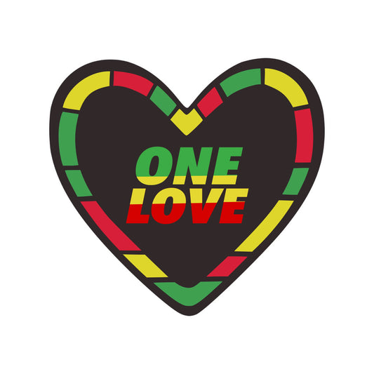 One love flag Heart Iron on transfer