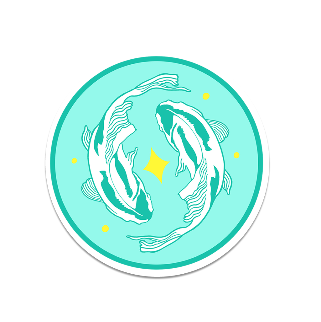 4 x Your zodiac star sign Vinyl Sticker Waterproof Matte label