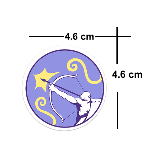 4 x Your zodiac star sign Vinyl Sticker Waterproof Matte label