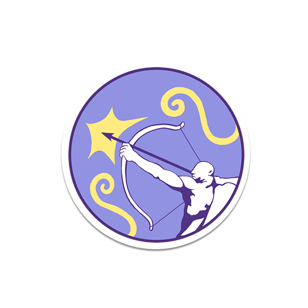 4 x Your zodiac star sign Vinyl Sticker Waterproof Matte label