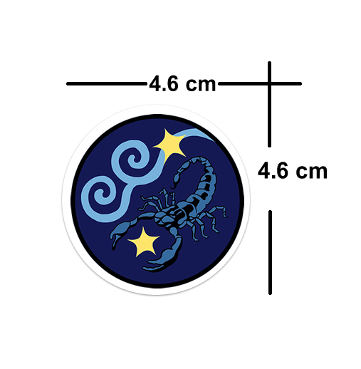 4 x Your zodiac star sign Vinyl Sticker Waterproof Matte label