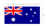 Set of 2 Australian Flag Iron on Screen Print Transfers for Fabrics Machine Washable Australia Flag patch