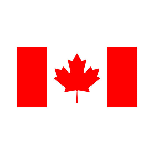Set of 2 Canada Flag Iron on Screen Print Transfers for Fabrics Machine Washable Canadian Flag patch