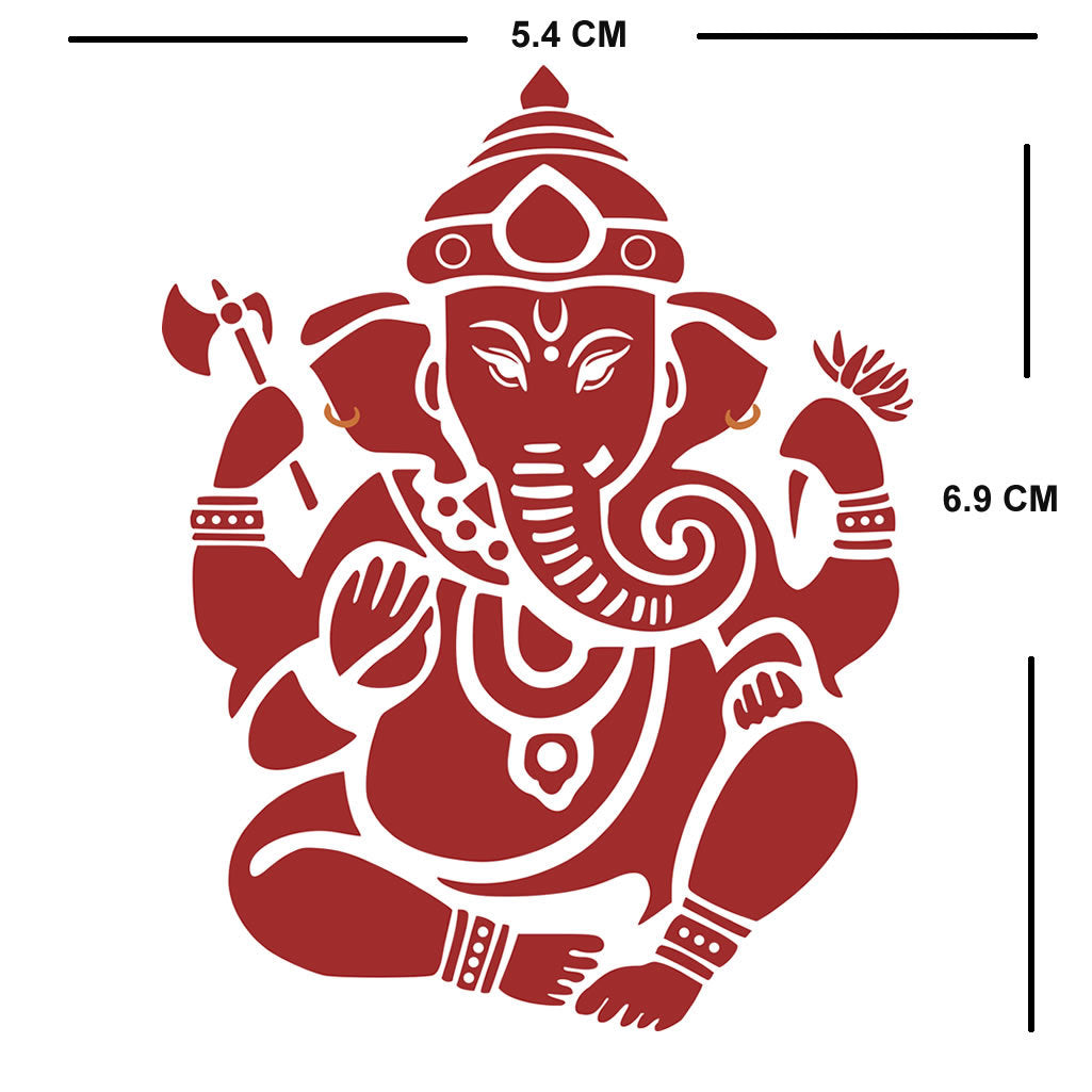 Set of 2 Ganesh Eyes Iron on Screen Print Transfer for Fabrics Machine Washable patch