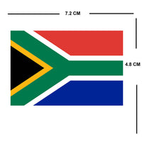 Set of 2 South Africa Flag Iron on Screen Print Transfers for Fabrics Machine Washable South African Flag patch