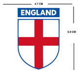 England Team Crest Iron on Screen Print Transfers for Fabrics Machine Washable English Flag Crest patch