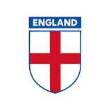 England Team Crest Iron on Screen Print Transfers for Fabrics Machine Washable English Flag Crest patch