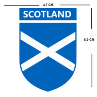 Set of 2 x Scotland Team Crest Iron on Screen Print Transfers for Fabrics Machine Washable Scottish Flag Crest patch