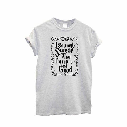 I Solemnly swear that i'm upto no good unisex print Tshirt Top Crew neck T-shirt