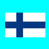 Set of 2 FINLAND Flag Iron on Screen Print Transfers for Fabrics Machine Washable Finish Flag patch