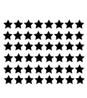 Set of 10 Star Iron on Screen Print Transfers for Fabrics Machine Washable 5 point star patch
