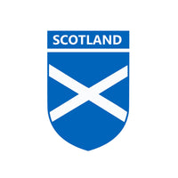 Set of 2 x Scotland Team Crest Iron on Screen Print Transfers for Fabrics Machine Washable Scottish Flag Crest patch