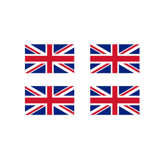 Set of 4 UK Flag Temporary Tattoo Waterproof United Kingdom union jack GB Team for country support six nations,rugby, football,cricket