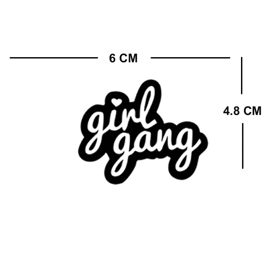 Set of 5 Feminist Girl Gang Temporary Tattoo Waterproof Misfit Golden Crown Rebel