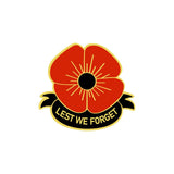 Poppy Iron on Screen Print patch for fabric Machine Washable Lest We Forget