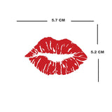lips Iron on Screen Print patch for fabric Machine Washable Kiss