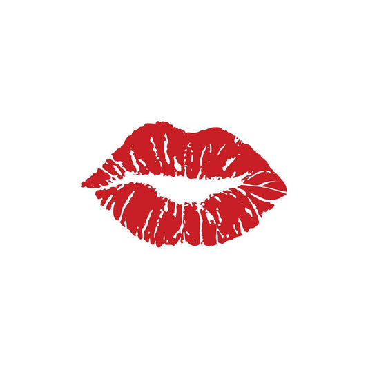 lips Iron on Screen Print patch for fabric Machine Washable Kiss